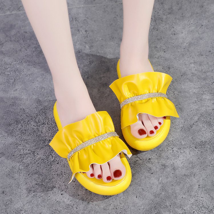 FD Sendal Fashion Korea Kekinian Wanita Cantik Sandal Slip On Cewek Import Terbaru DI-048