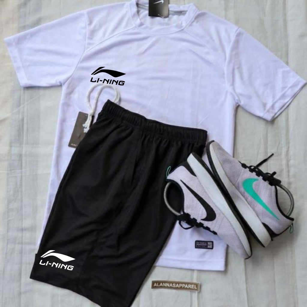 jersey badminton warna hitam biru putih