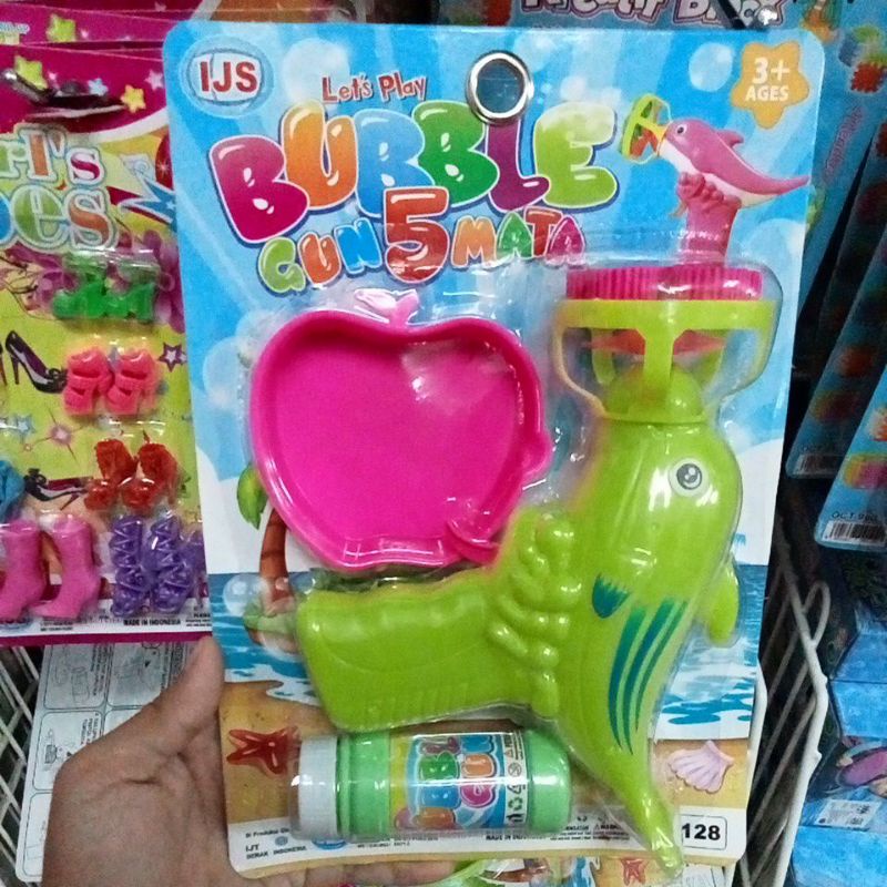 Mainan Bubble Gun Lumba Lumba