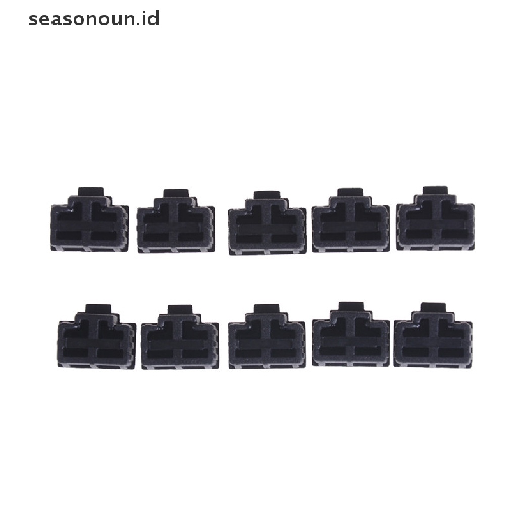 10pcs Plug Pelindung Port Ethernet Hub RJ45 Anti Debu Warna Hitam