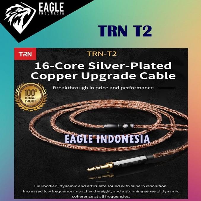 Trn T2 16 Core Hifi Silver Upgrade Cable Plated For Trn Kz Cca Termurah
