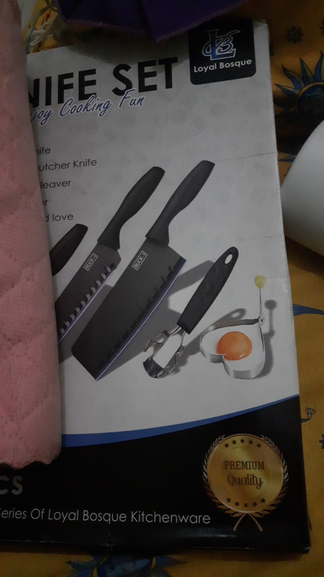 [ Obj ] Pisau Set J12 Buck I Pisau Dapur 5 In 1