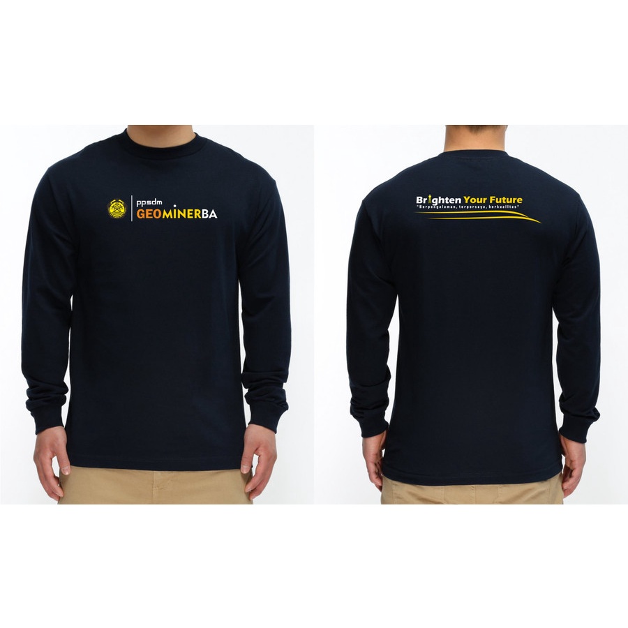 kaos ppsdm geominerba lengan panjang / baju ppsdm geominerba longsleeve