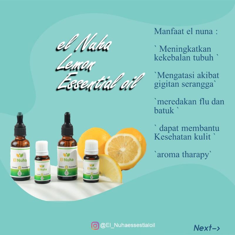 Lemon Essential Oil, El Nuha