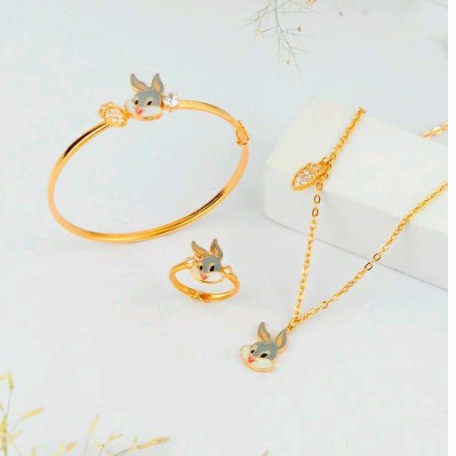 Set Jewellry Looney Tunes- ( Bugs Bunny ) - Toko Emas Gadjah