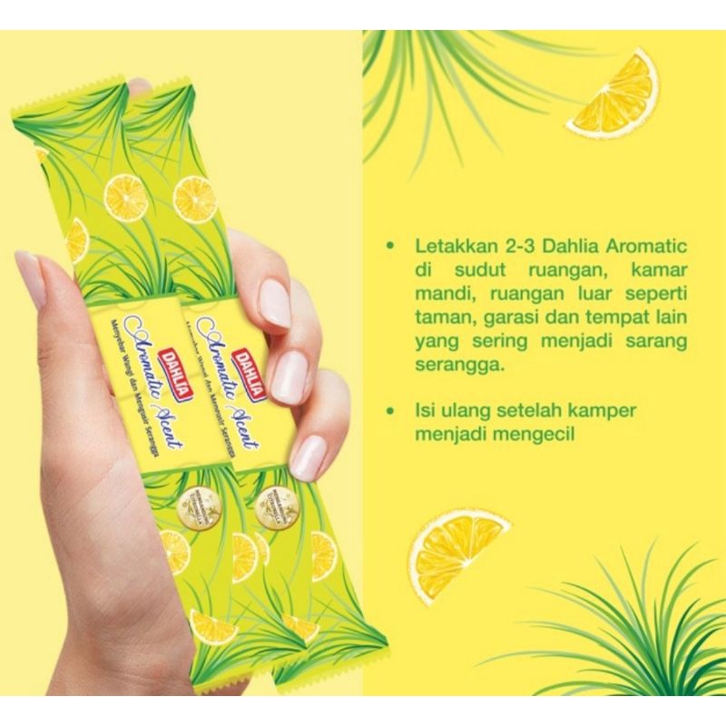 DAHLIA Kamper Aromatic Scent Citronella Mengusir Nyamuk Dan Serangga