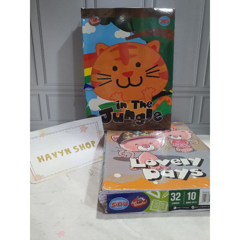 

(10pc) buku tulis merek SIDU isi 32 lembarrr/buku tulis