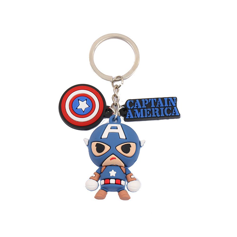 QUINTON Fashion Marvel's The Avengers Keychain Pendant Figurine Model Animation Peripheral Iron Man Captain America Creative Jewelry Gifts Marvel Legends Avengers Key Ring