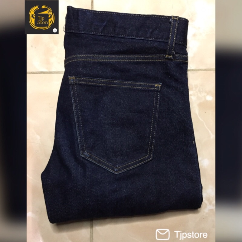Celana Jeans Denim Second Bekas Branded Pl UNIQLO Selvedge Skinn Size 31