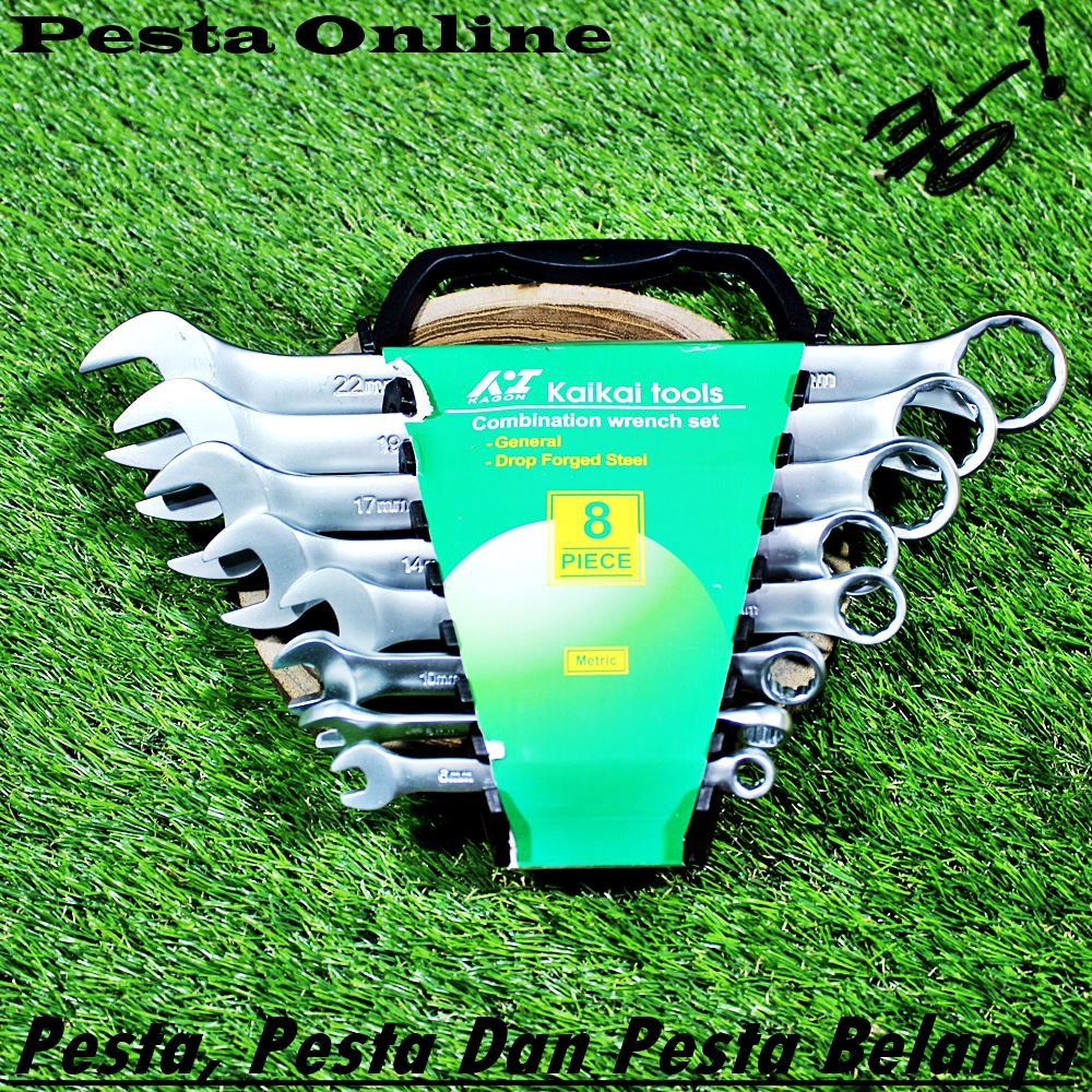 Kunci Pas Ring  1 set Lengkap Ukuran Kunci 6 Sampai Dengan 22 Kuat Dan Tahan Lama