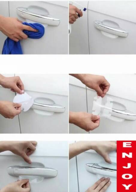 Car Handle Protector,Stiker Anti Gores Pelindung Gagang Pintu Mobil