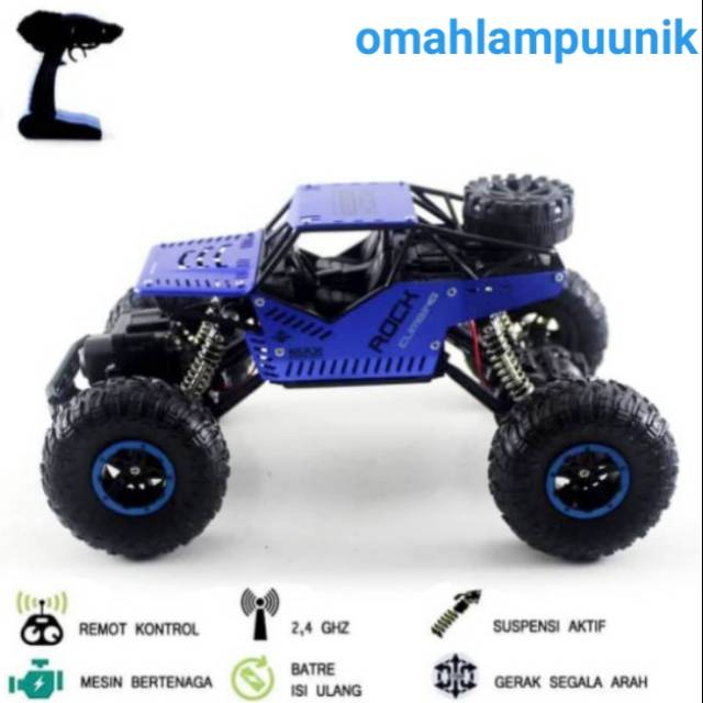 RC MONSTER TRUCK ROCK CLIMBING OFF ROAD 4WD