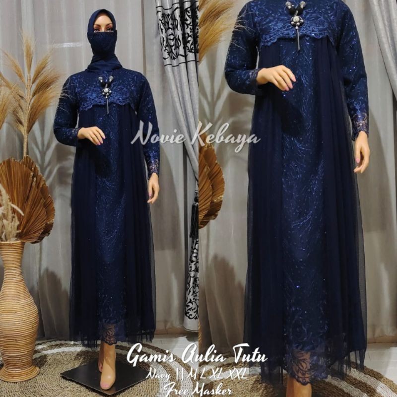 KEBAYA ORIGINAL/BAJU MUSLIMAH/GAMIS LEBARAN/GAMIS AULIA/BY NOVIE