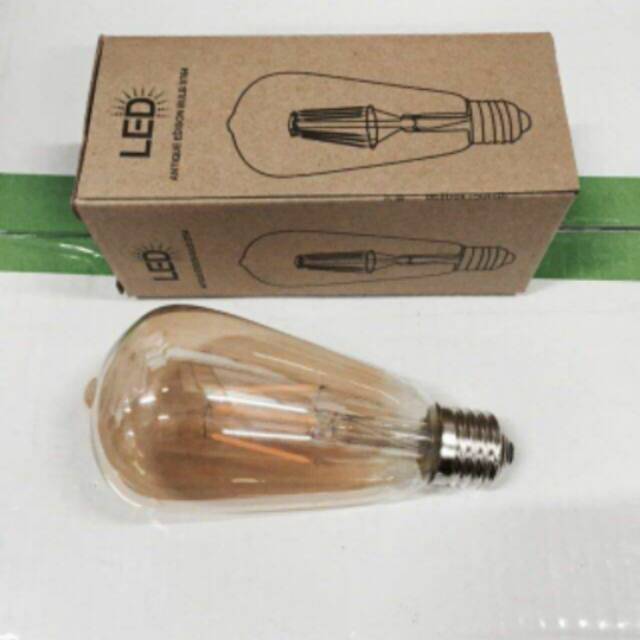 LED Filament ST 64 4watt. Kaca brown. Kualitas bagus