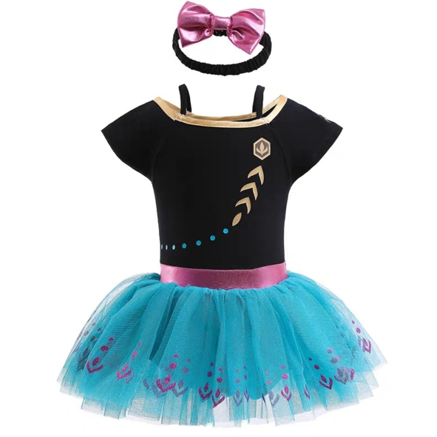 Baby princess costume romper dress Anna Frozen kostum Bayi tutu dress