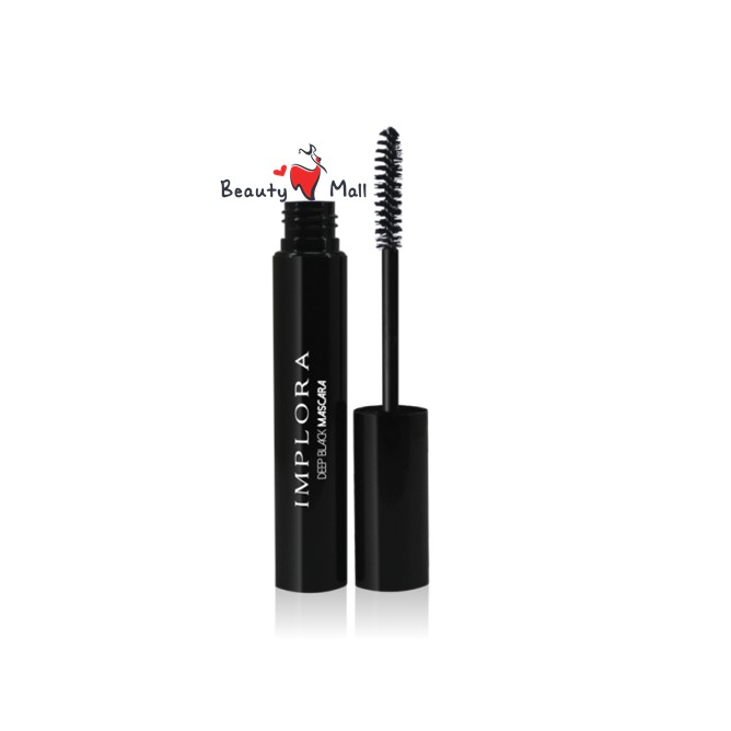 Implora Mascara Deep Black Natural Elegan Maskara Tahan Anti Air Hitam Murah