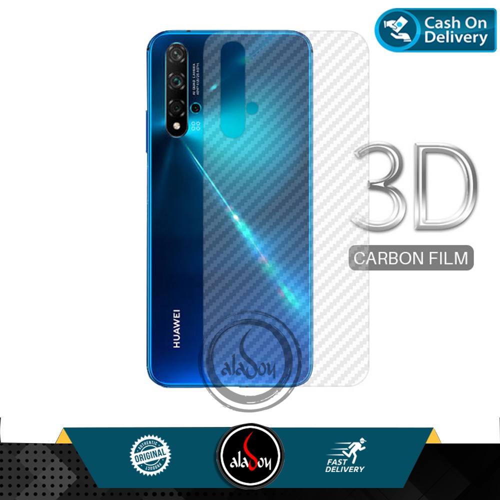 Garskin Carbon Premium Back Screen Protector Huawei Nova 5T