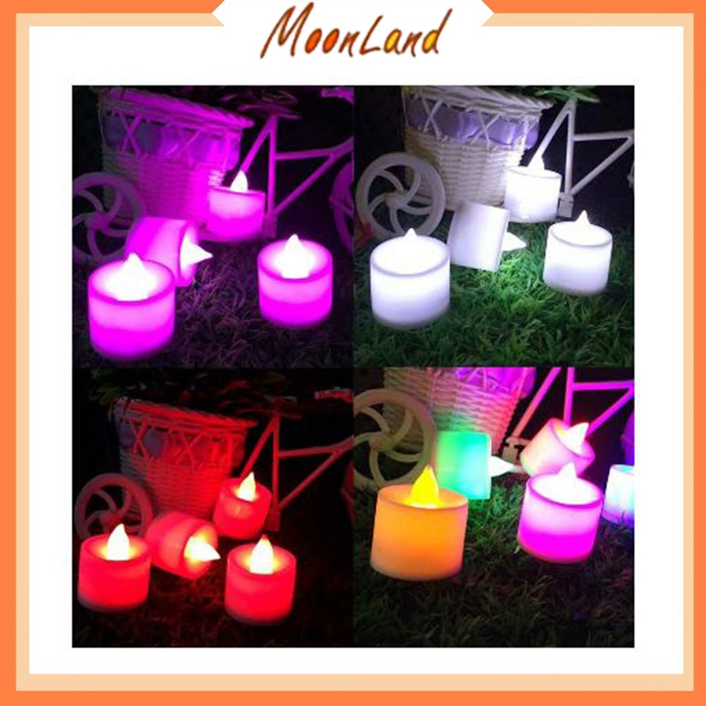 MoonLand 50 lilin led  Smokeless Candle LED Battery Powered Event Flameless Candlelight Diameter