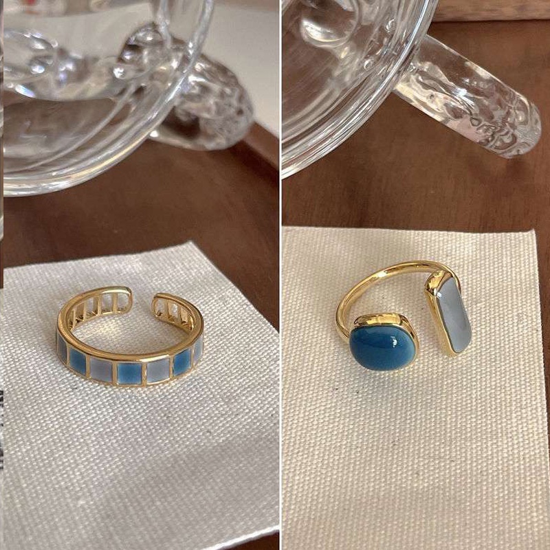 Cincin Desain Hati Emerald Gaya Korea Untuk Wanita