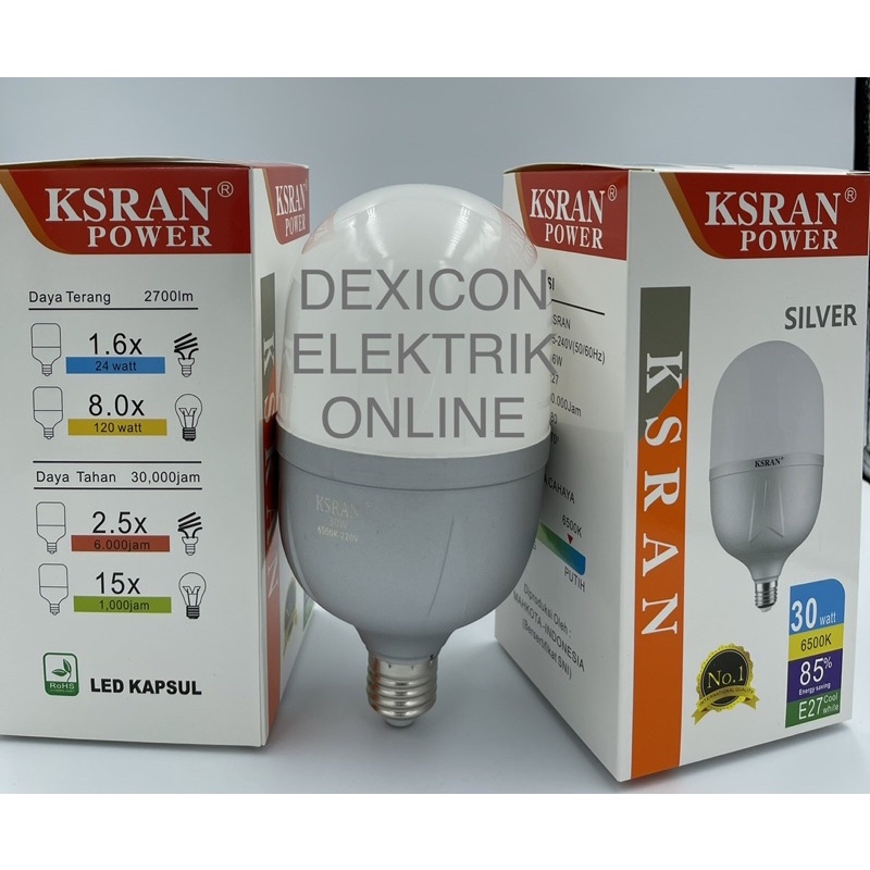 bohlam KSRAN DINO 30 WATT/lampu led 30 watt/bohlam led terang/bohlam terang/lampu hemat energi/bohlam lampu led murah