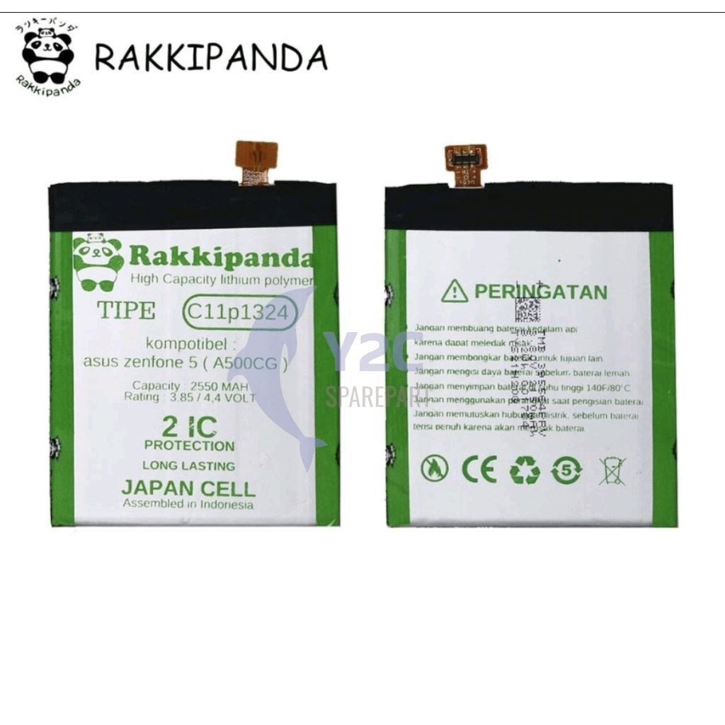 RAKKIPANDA C11P1324 ASUS ZENFONE 5 A500CG BATERAI BATRE BATERE BATREI BATRAI DOUBLE POWER