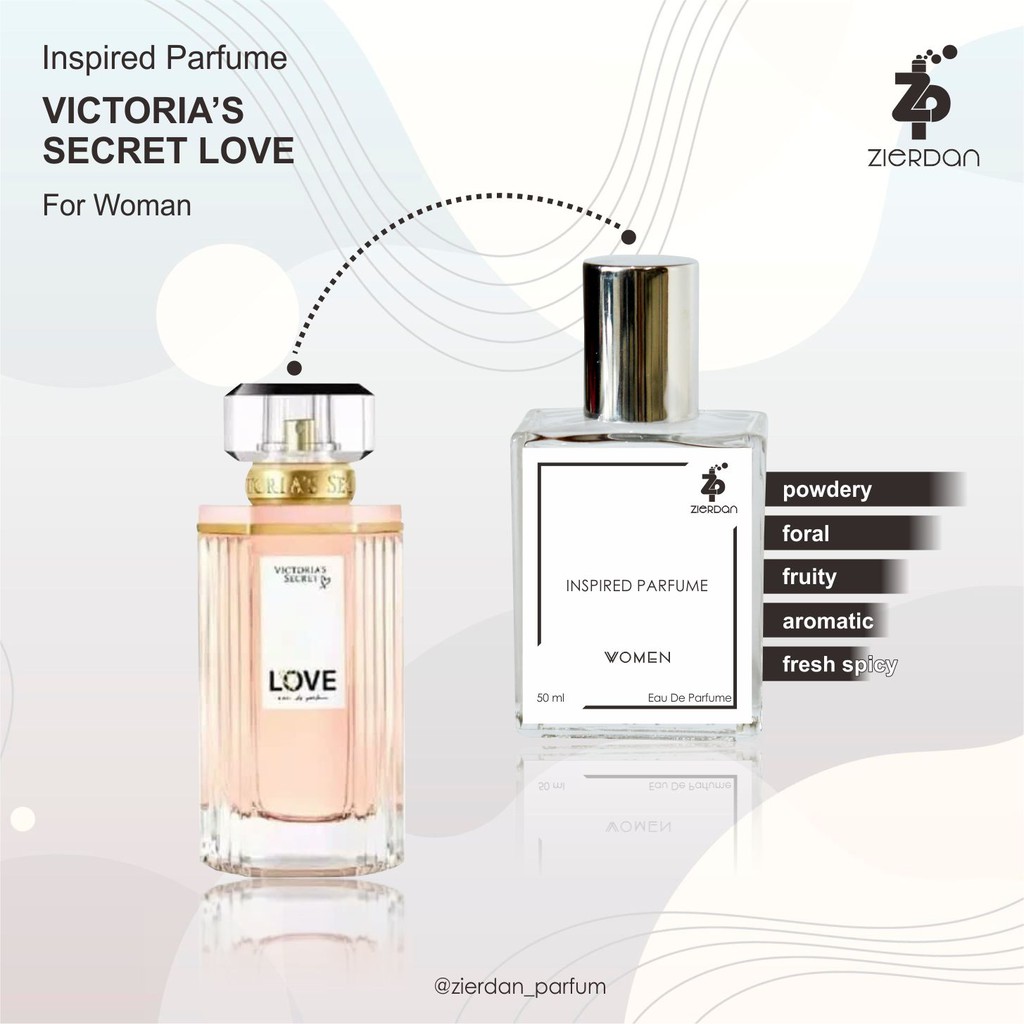 Zierdan Inspired Parfum Victoria's Secret Love Parfume Farfum Minyak Wangi Tahan Lama Wanita Cewek