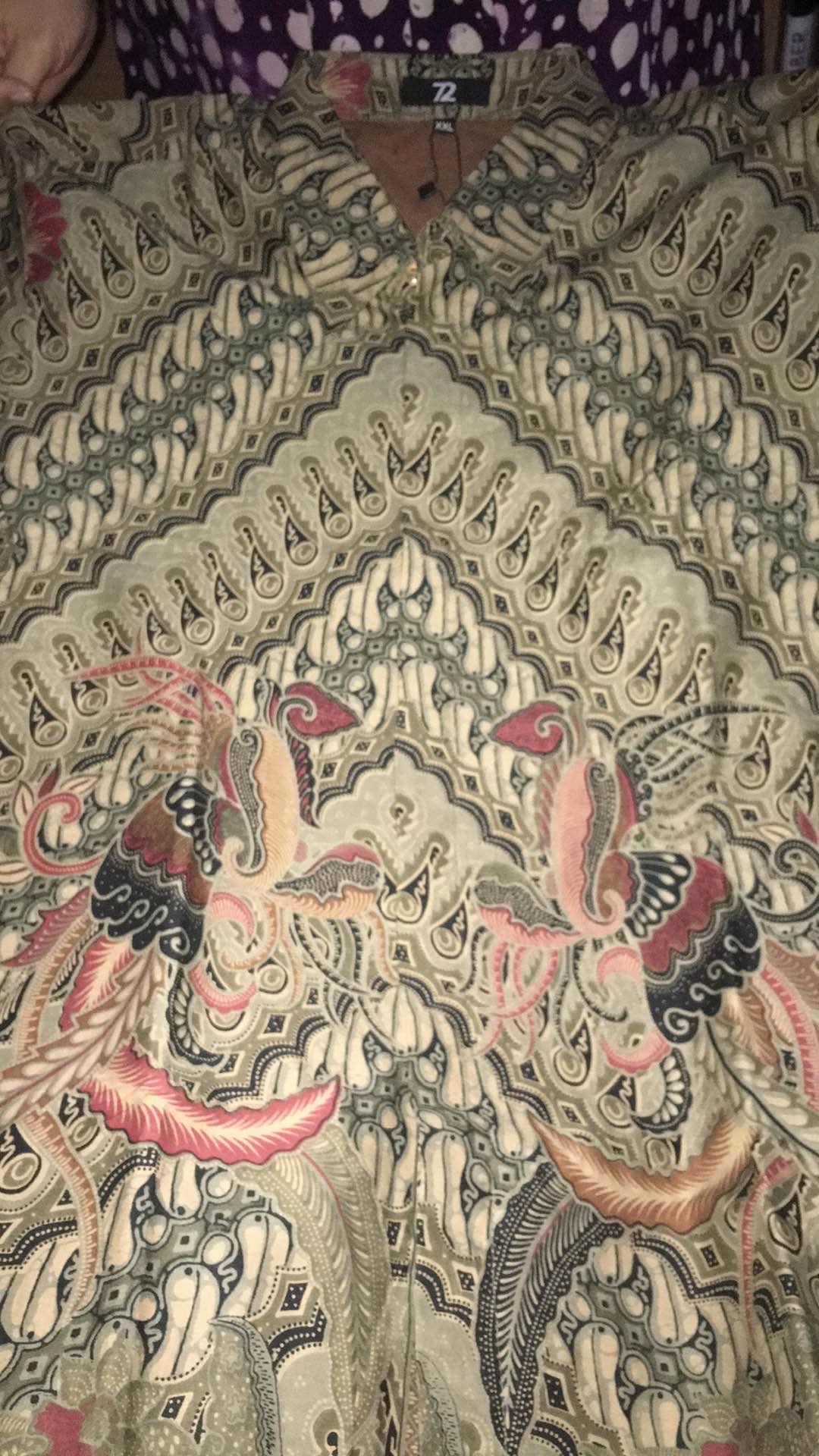 Kemeja Batik Pria Lengan Panjang Premium Parang Seling Kusumo Hijau Terang 725594 Cap 72