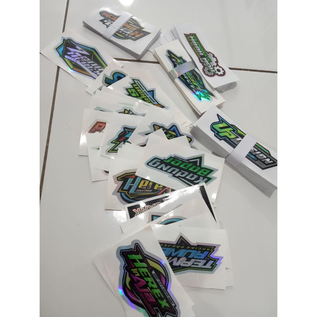 Sticker Racing Timbul Custom