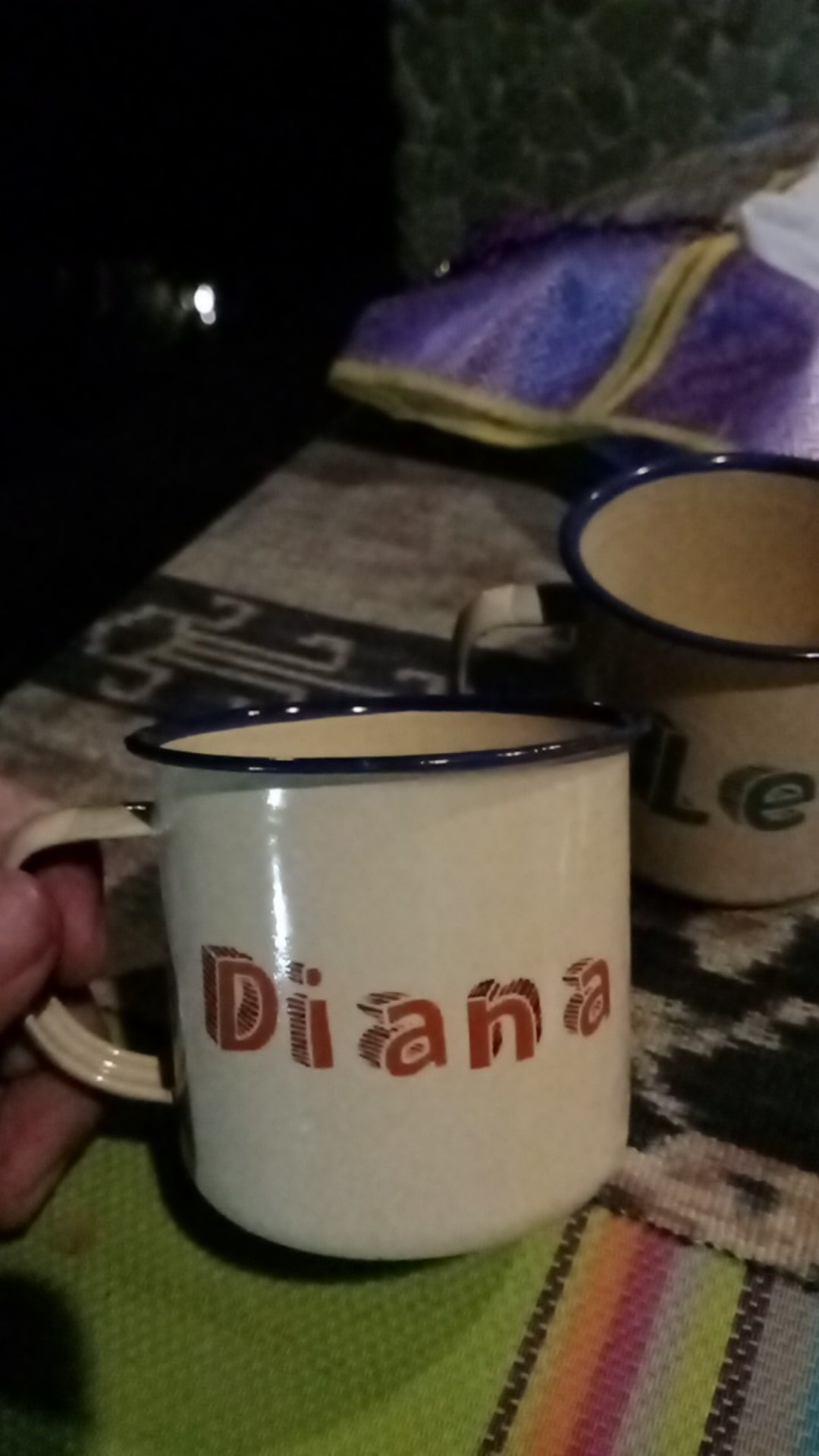 Cangkir Enamel Jadul Decal 6,8cm (gambar Bisa Custom)