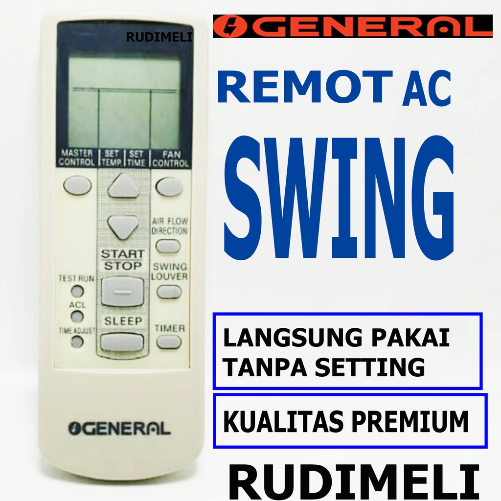 REMOTE AC / REMOT AC GENERAL SWING TANPA SETTING/ LANGSUNG PAKAI