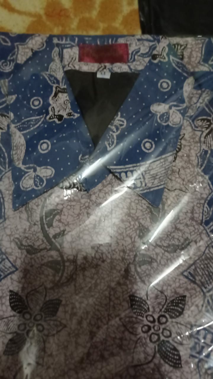 Batik Solo Ranajaya Pendek Kemeja Pria Katun Halus Full Furing