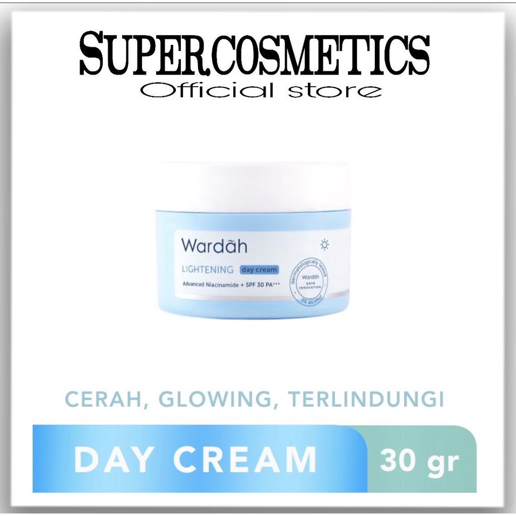 Wardah Lightening Day Cream Advanced Niacinamide 30 g Terlaris