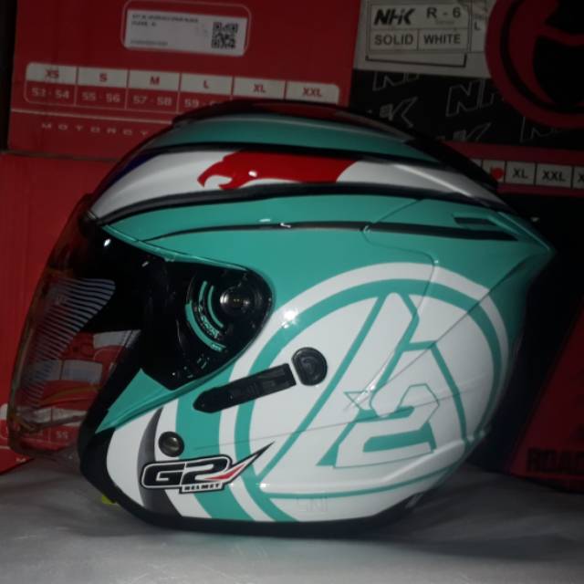 Helm aqua marine replika kyt shoei dan ink dynamic