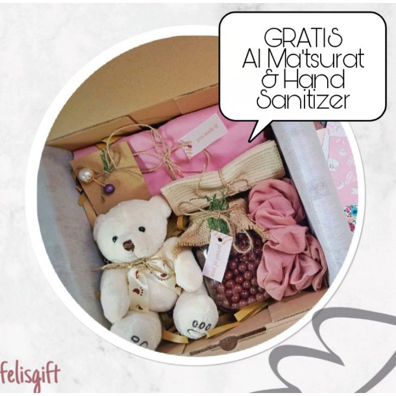 

Hampers Hijab Hadiah Lebaran Wisuda Ultah Anniversary Sidang Sempro