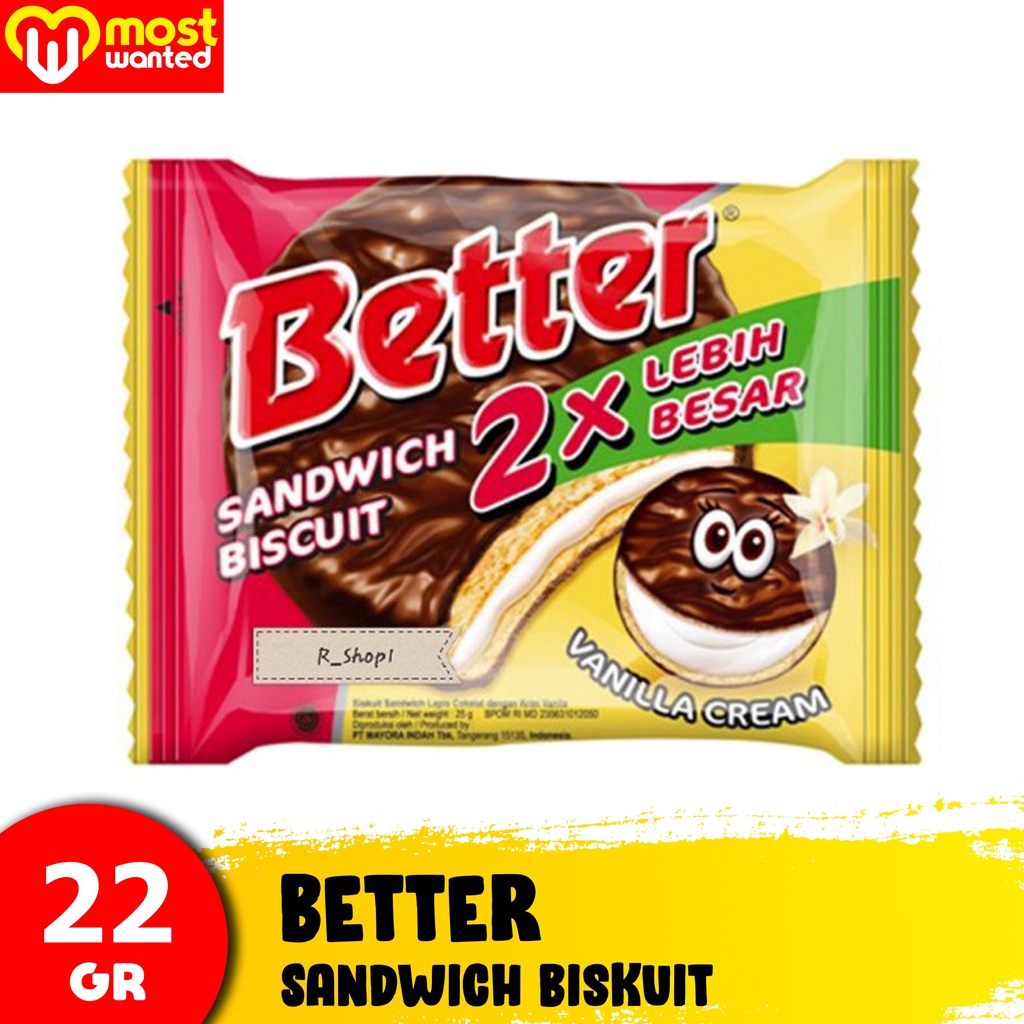 

Better Sandwich Coklat Wafer Enak Kukis Biskuit