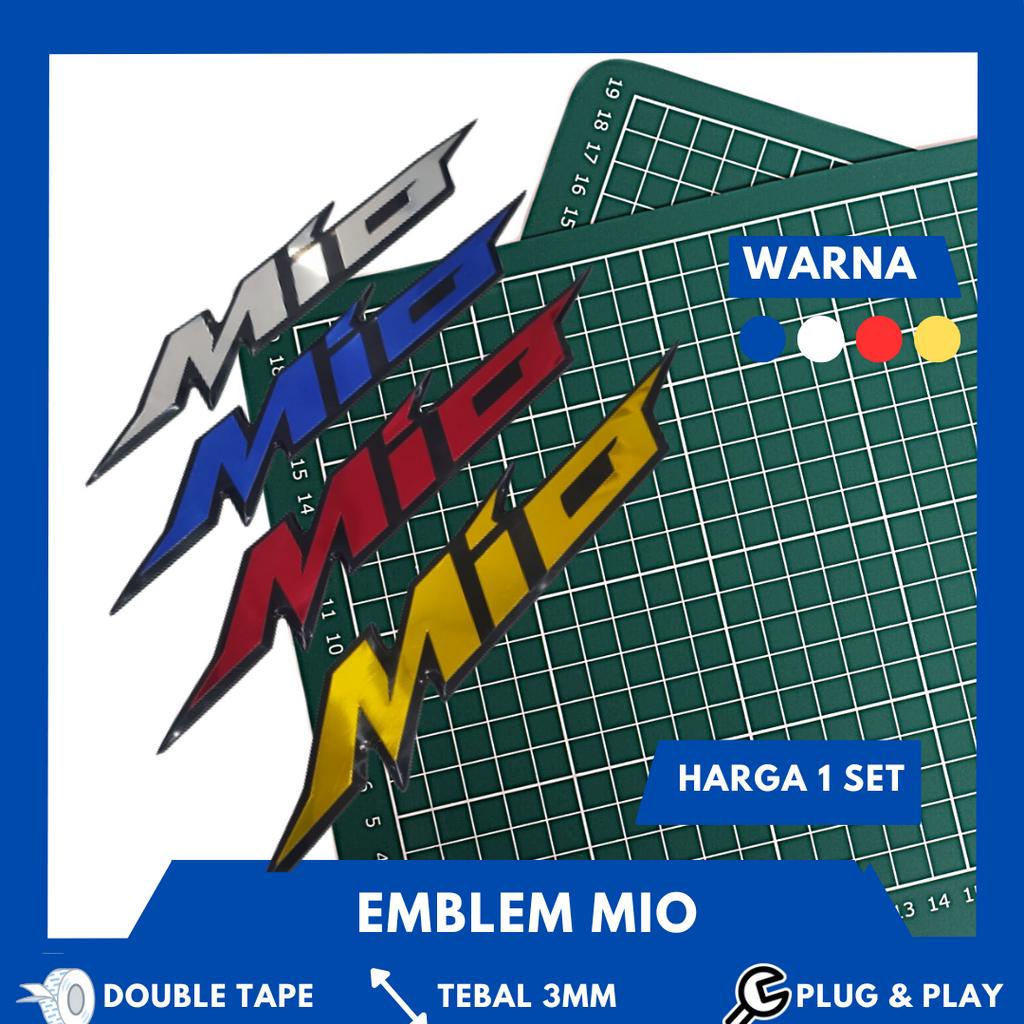 EMBLEM MIO LOGO MIO TIMBUL 3D EMBLEM YAMAHA MIO 151 DAN YAMAHA MIO 125 BUKAN STIKER MIO ATAU STICKER