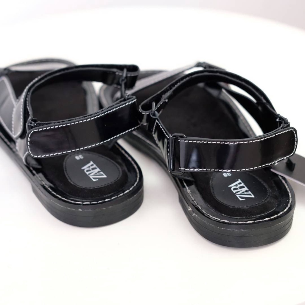 [7.7 Boombastis Sale⚡] - SANDAL WANITA ZS375 FLAT SANDALS PREMIUM IMPORT