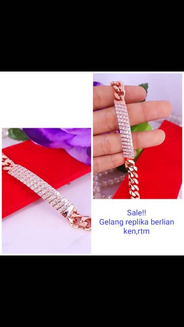 Gelang replika berlian,awet,tahan lama,