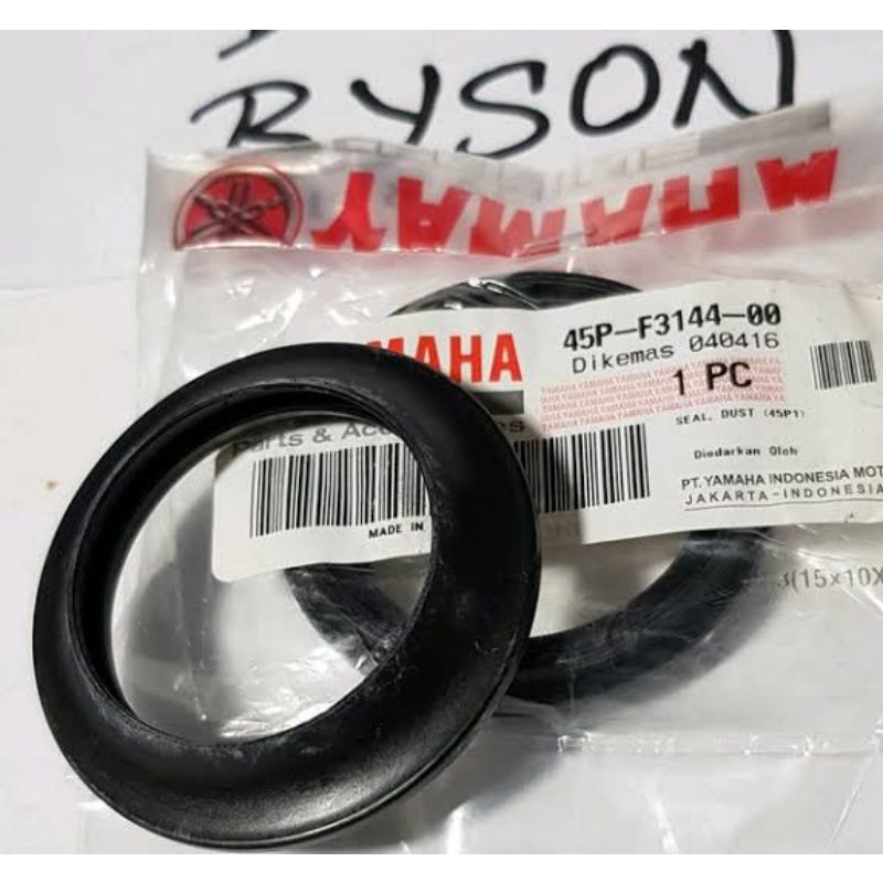 KARET SEAL SIL 45P-F3144-00 2PCS TUTUP DEBU SHOCK SHOK DEPAN YAMAHA BYSON KARBU BYSON FI R25 MT25 OL