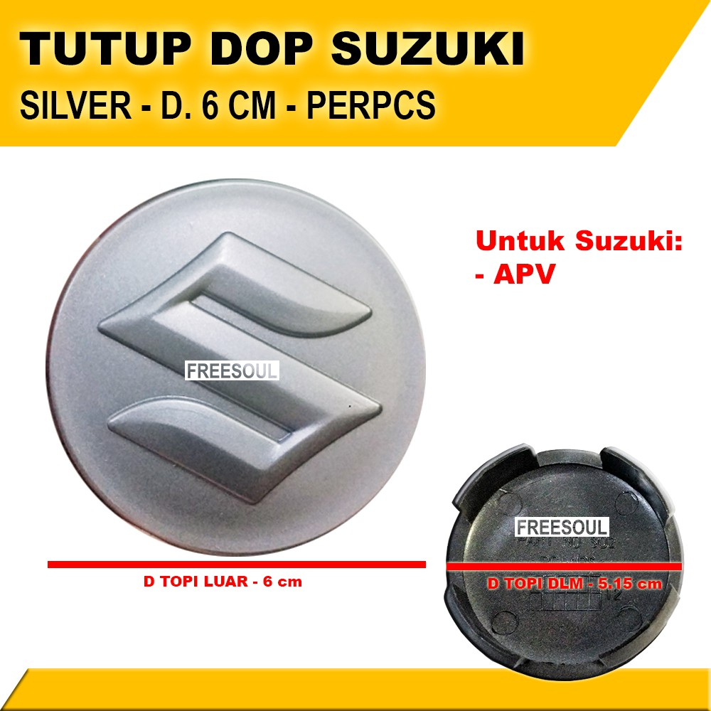 Tutup Dop Roda - Tutup Dop Velg - Suzuki APV Ertiga Karimun Swift Baleno Aerio