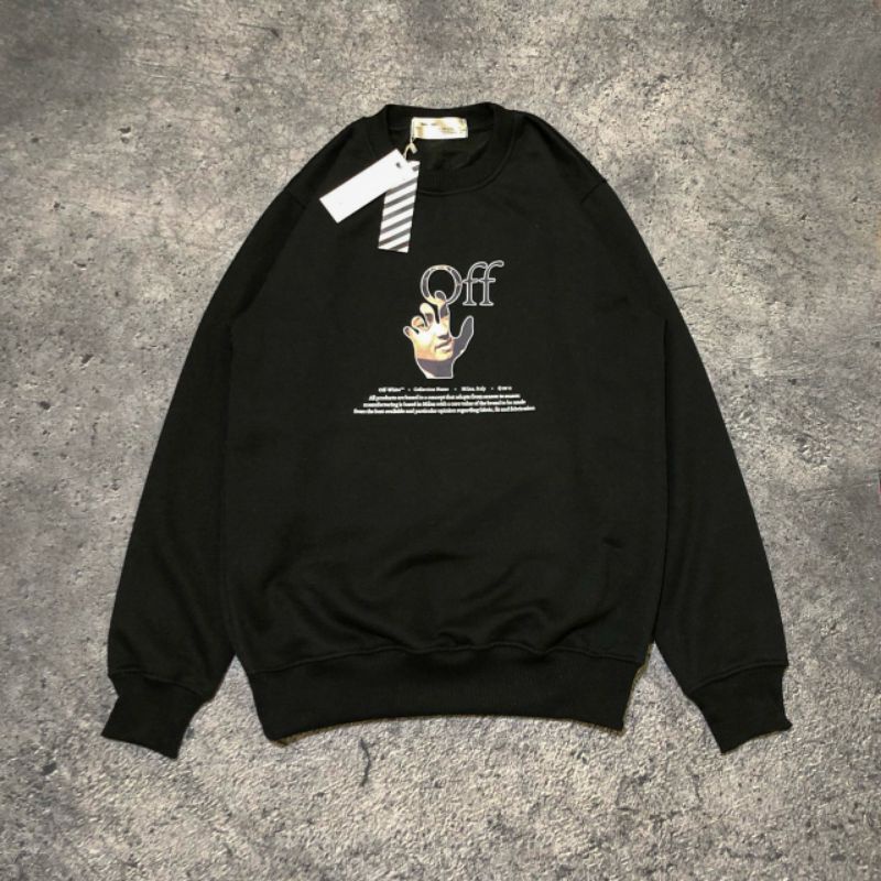 CREWNECK OFF WHITE VIRGIL ABLOH BLACK  | OUTERWEAR | SWEATER