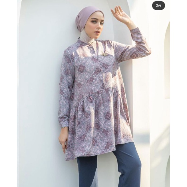 Atasan Tunik Wanita Akasha Blouse by HeavenLights katun