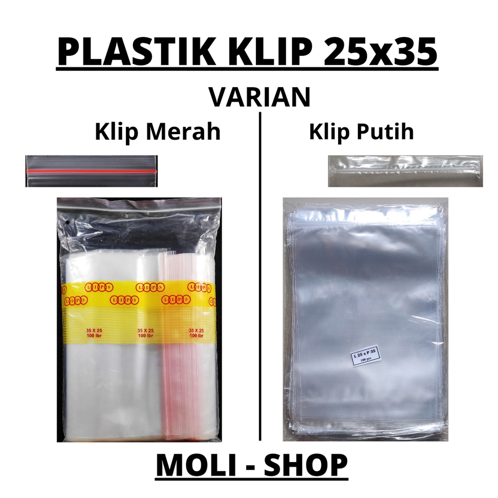 Plastik Klip Uk 25x35 (100pcs) - plastik Zipper lock