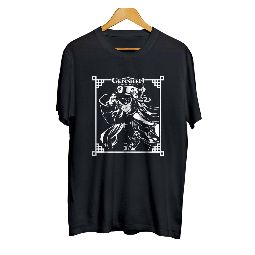 Kaos distro japan game HUTAO liyue - GENSHIN IMPACT material cotton combed 30s