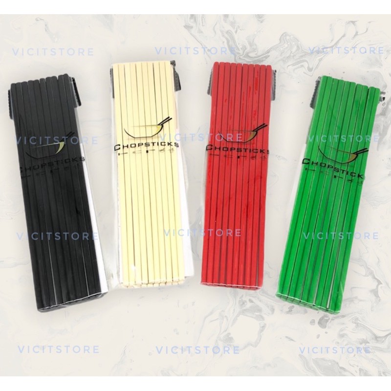 Sumpit Melamin / Chopstick Plastik Harga 1Pack isi 10 Pasang