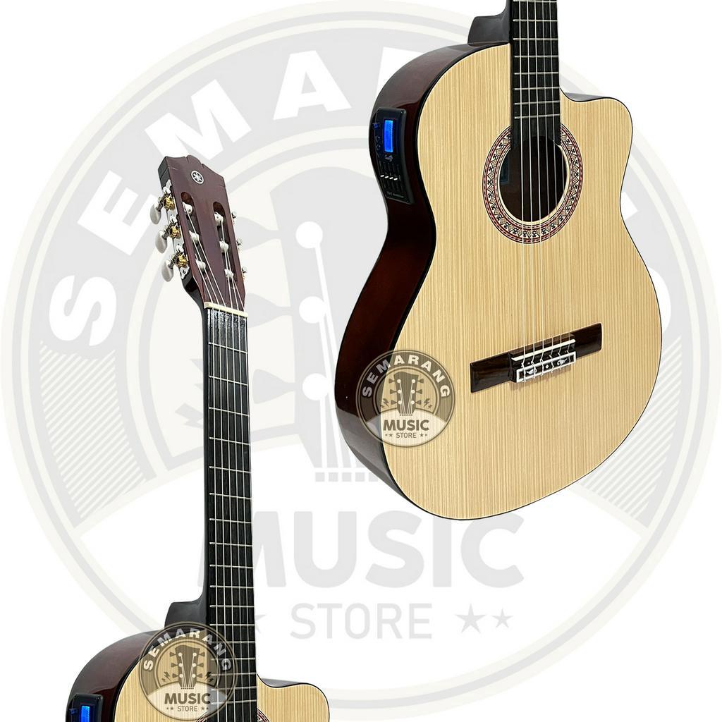 Gitar Klasik Elektrik Cutaway Nylon C315 Tanam Besi Gitar Klasik Elektrik Cutaway Equalizer Tuner Cowboy AW-5