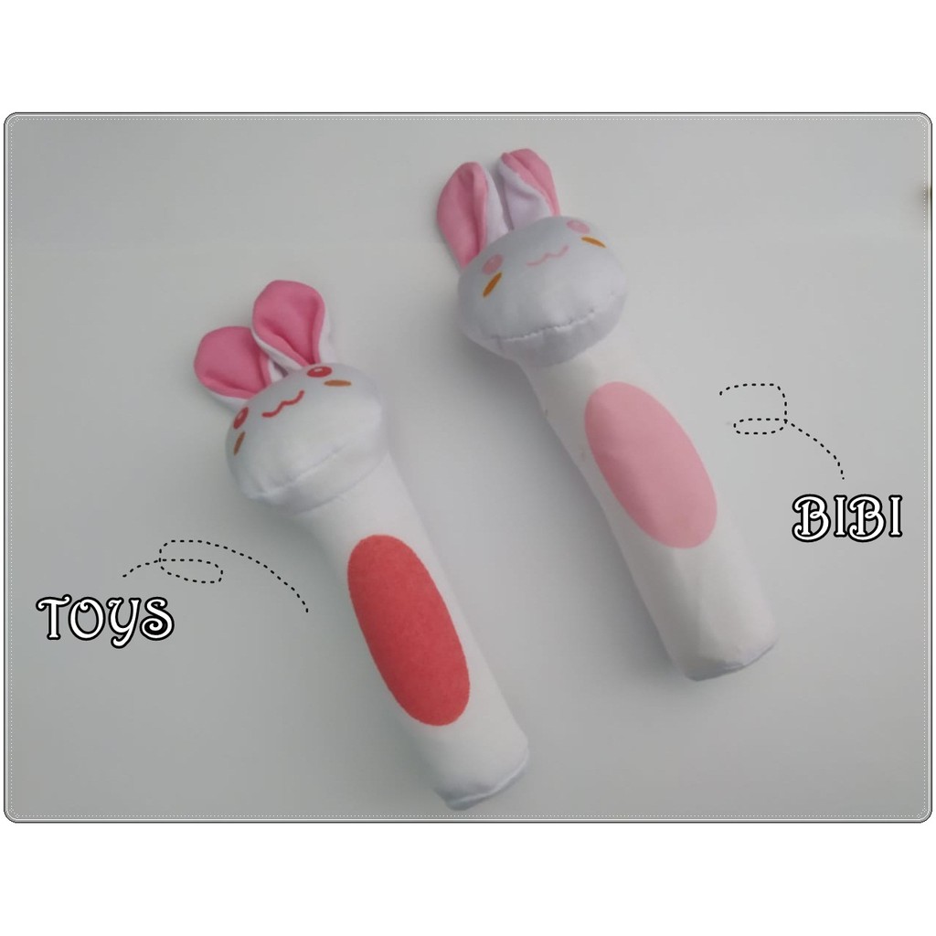 rattle stick bayi boneka pencet mainan edukasi anak baby toy squeaker bar