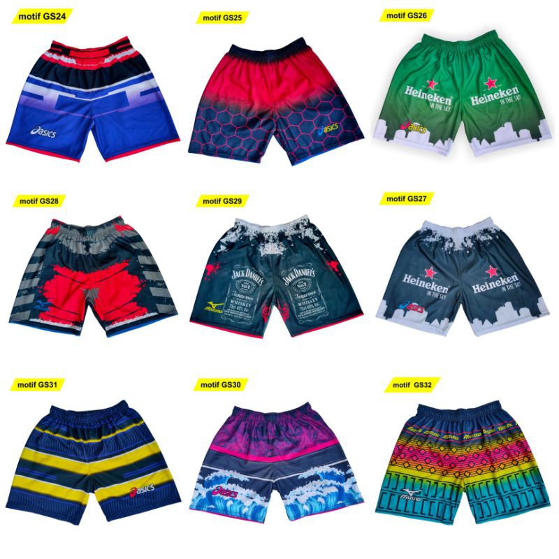 COD celana voli full printing / kolor voli fullprinting /celana kolor volly proliga full printing