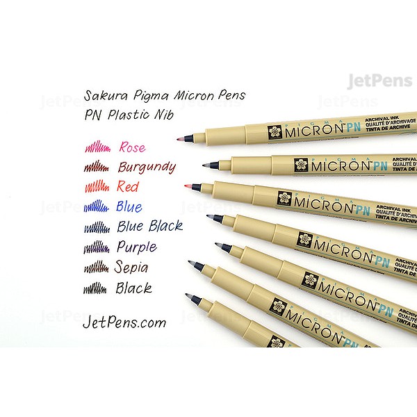 

SAKURA PIGMA MICRON PN (Plastic Nib) - BLACK