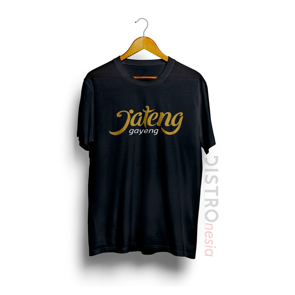 Kaos Jateng Gayeng Baju Pria Premium Cotton Combed Shopee Indonesia